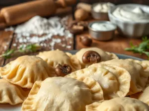 Pierogi z kapustą i grzybami – przepis na 100 sztuk pysznych pierogów