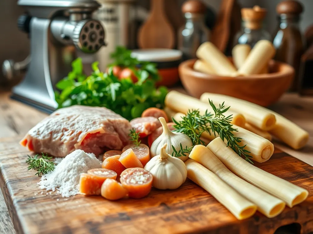 Biała kiełbasa – przepis na 10 kg, składniki i przygotowanie krok po kroku