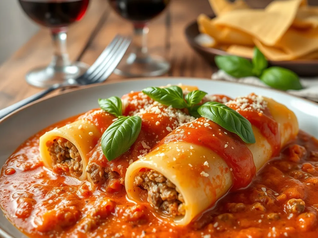 Prosty przepis na cannelloni z mięsem mielonym – smaczny obiad!